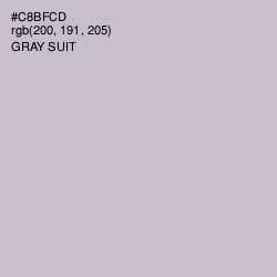 #C8BFCD - Gray Suit Color Image